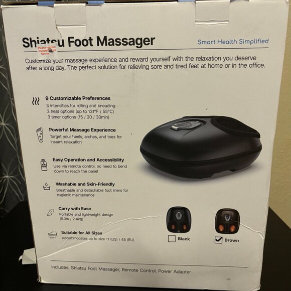 RENPHO Foot Massager Machine with Heat - Picture 2 of 3